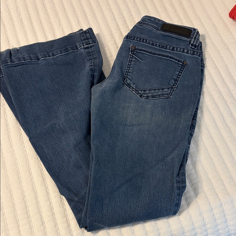 Rock & Roll Cowgirl Dark Blue Flare Jeans